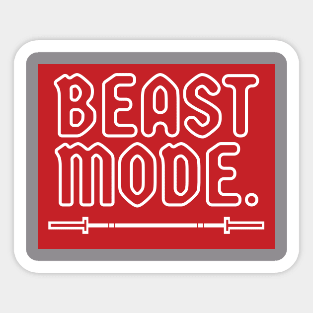 Beast mode Sticker by DESAINI